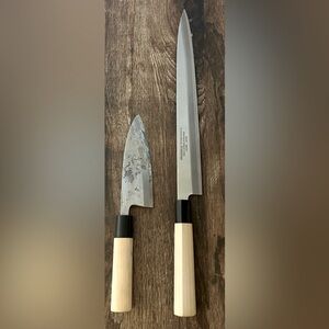 JAPANESE FISH AND SASHIMI/SUSHI KNIVES WITH BAG